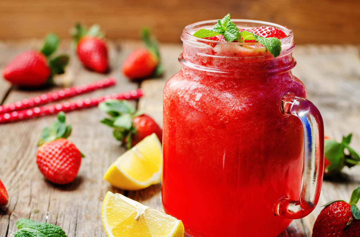 limonadă cu căpșuni și miere