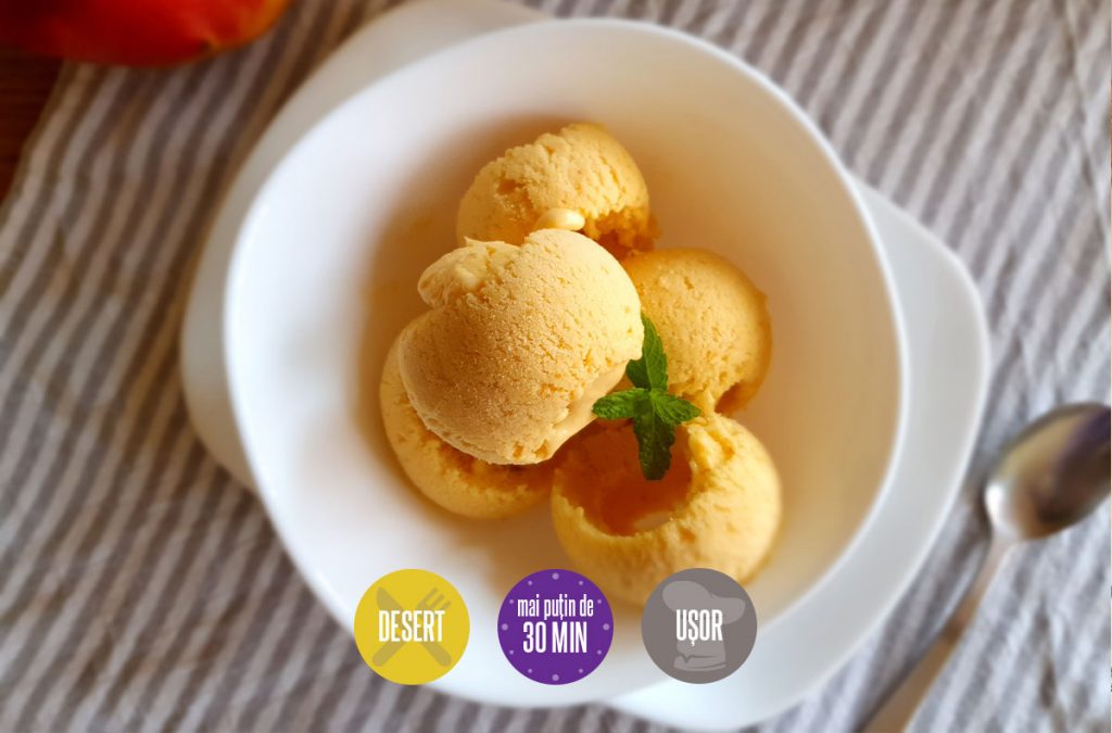 înghețată de mango