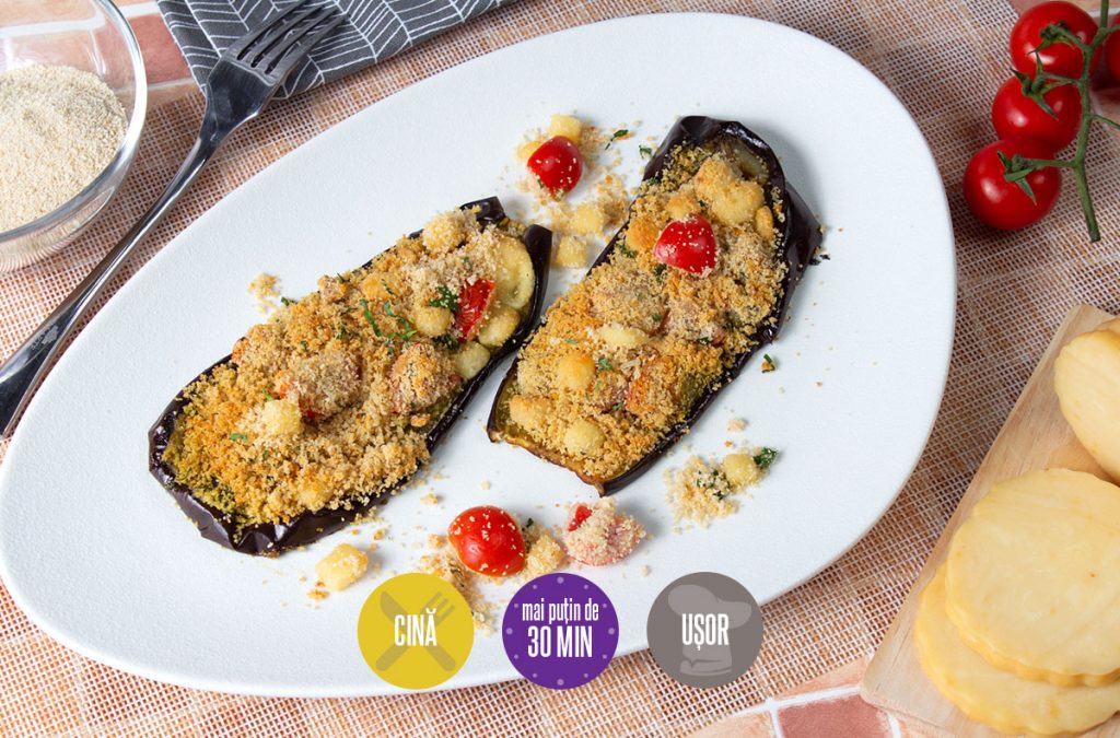 vinete gratinate cu pesto