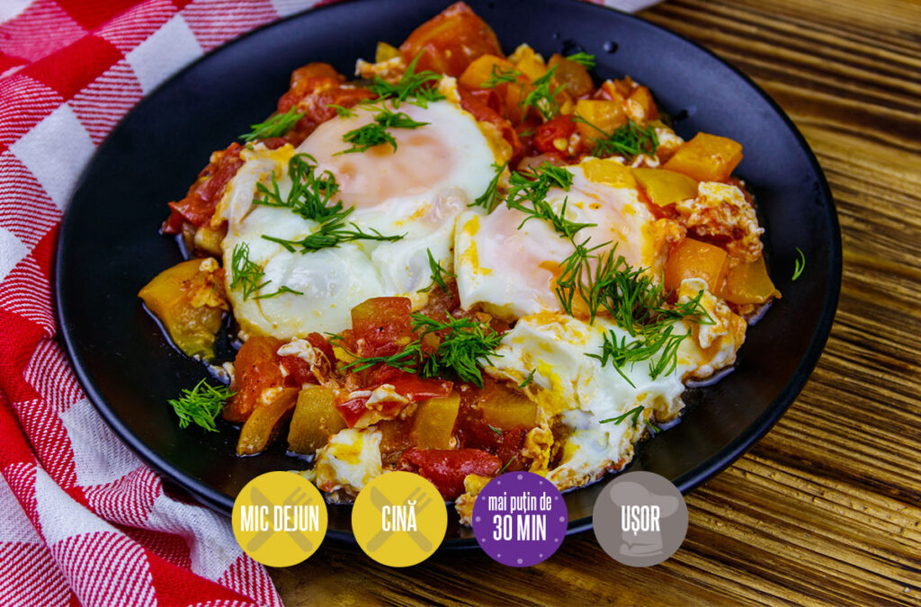 shakshuka cu ardei gras