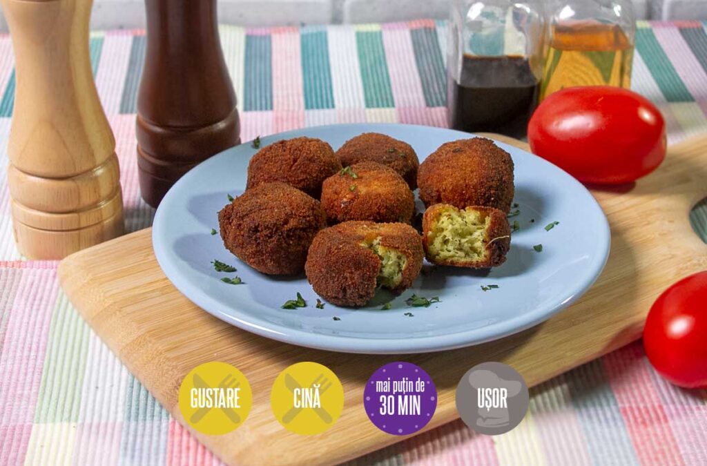 bulete de zucchini și cașcaval