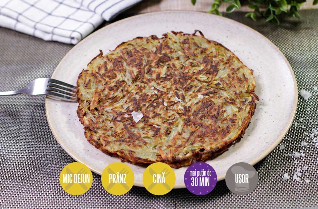 Cartofi rași prăjiți su Rosti